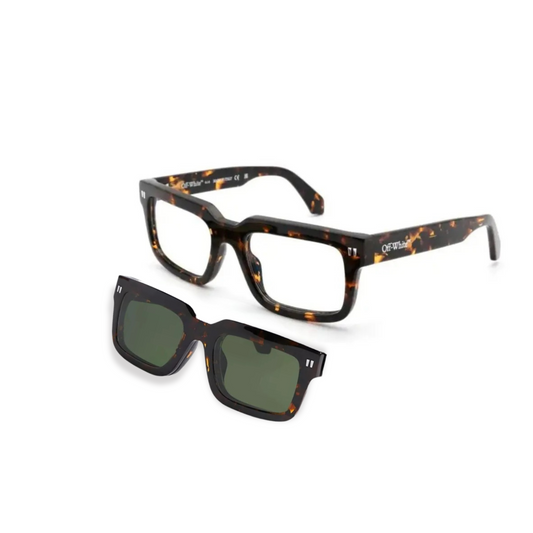 Off-White Solar Clip On Havana Green